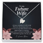 To My Future Wife Necklace, Initials Heart Necklace