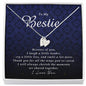 Initials Heart Necklace, Engraved Necklace for Bestie