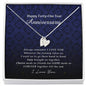 Initials Heart Necklace, Happy Forty One Year Anniversary