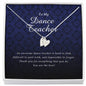 Initials Heart Necklace, To My Dance Teacher