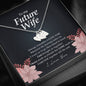 To My Future Wife Necklace, Initials Heart Necklace
