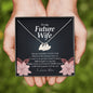 To My Future Wife Necklace, Initials Heart Necklace