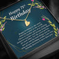 Initials Heart Necklace, Happy 71st Birthday