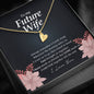 To My Future Wife Necklace, Initials Heart Necklace