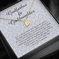 Goddaughter Gift from Godfather, Initials Heart Necklace