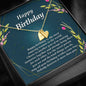 Initials Heart Necklace, Happy Birthday