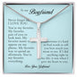 To My Boyfriend Cross Necklace