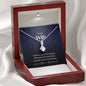 Wife Jewelry, Petite Ribbon Pendant Necklace