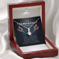Mother In Law Necklace, Ribbon Pendant Necklace