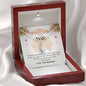 Petite Ribbon Necklace, Wife Gift