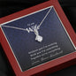 Wife Jewelry, Petite Ribbon Pendant Necklace