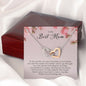 To My Best Mom, Interlocking Heart Necklace