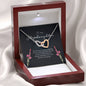 Stepdaughter Gift, Interlocking Heart Necklace