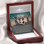 To My Cousin Gift, Interlocking Heart Necklace