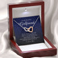 Interlocking Heart Necklace, To My Beautiful Girlfriend