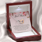 To My Best Mom, Interlocking Heart Necklace