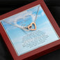 Interlocking Heart Necklace, In Loving Memory of Your Mom