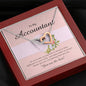 Interlocking Heart Necklace, Accountant Jewelry Card