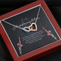 Stepdaughter Gift, Interlocking Heart Necklace