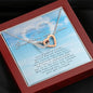 Interlocking Heart Necklace, In Loving Memory of Your Brother In Law
