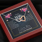 Wife Necklace, Interlocking Heart Necklace