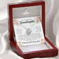 To My Beautiful Granddaughter "I Love You With All My Heart" Love Knot Necklace