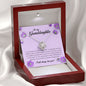 To My Granddaughter "I Will Always Love You" Love Knot Necklace