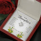 Love Knot Necklace, Jewelry Card for Daughter