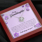 To My Granddaughter "I Will Always Love You" Love Knot Necklace