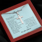To My Boyfriend Cross Necklace