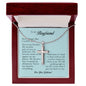 To My Boyfriend Cross Necklace