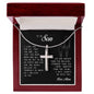 To My Son, Cross Necklace