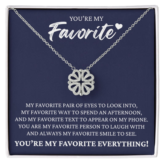 Four Heart Necklace - You're My Favorite
