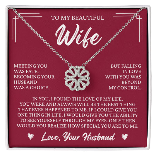Four Heart Necklace - To My Beautiful Wife