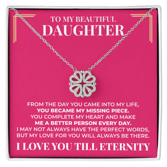 Magnetic Hearts Necklace - To My Beautiful Daughter "My Missing Piece"