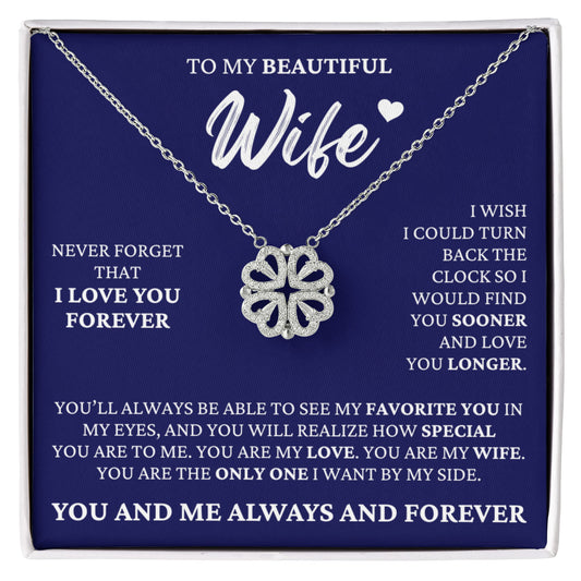 Four Heart Necklace - To My Beautiful Wife