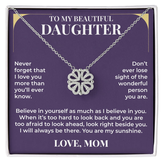 Magnetic Hearts Necklace - To My Beautiful Daughter
