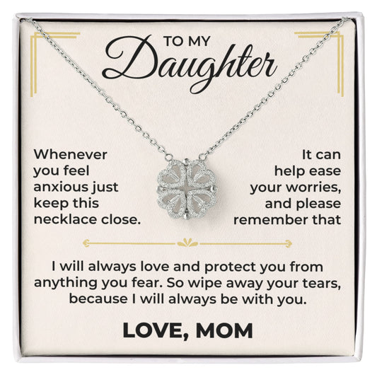 Magnetic Hearts Necklace - To My Beautiful Daughter "I Will Always Be With You"