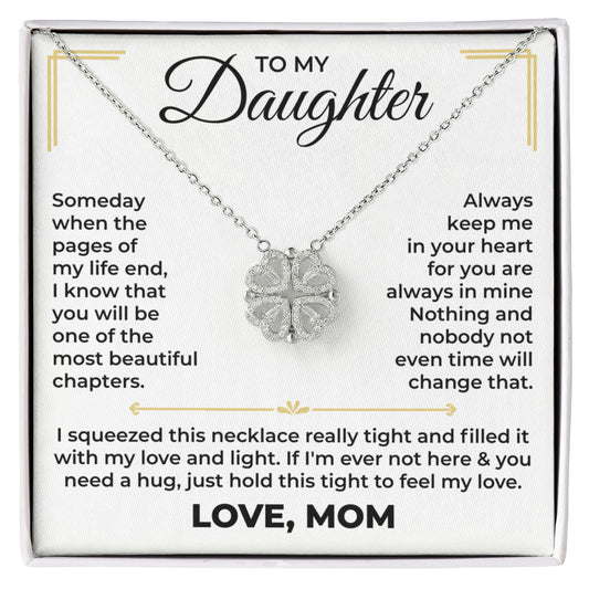 Magnetic Hearts Necklace - To My Daughter "Always Keep Me In Your Heart"