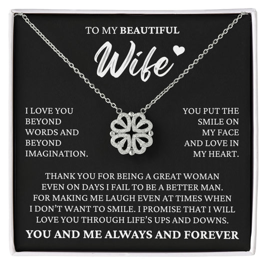 Four Heart Necklace - To My Beautiful Wife