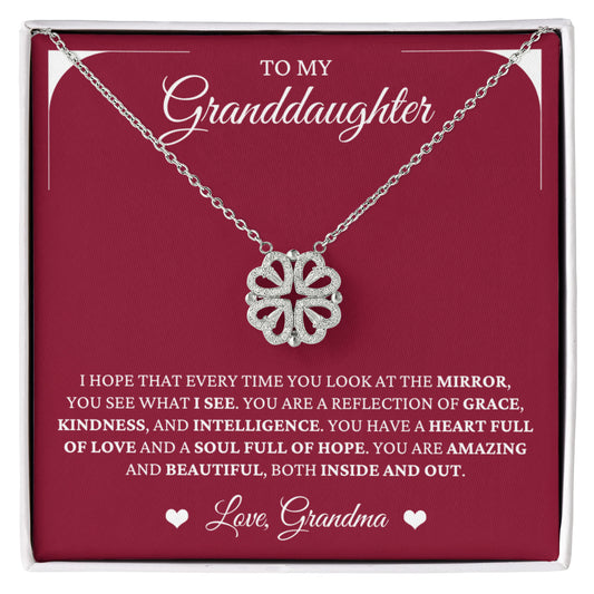 Four Heart Necklace - To My Granddaughter