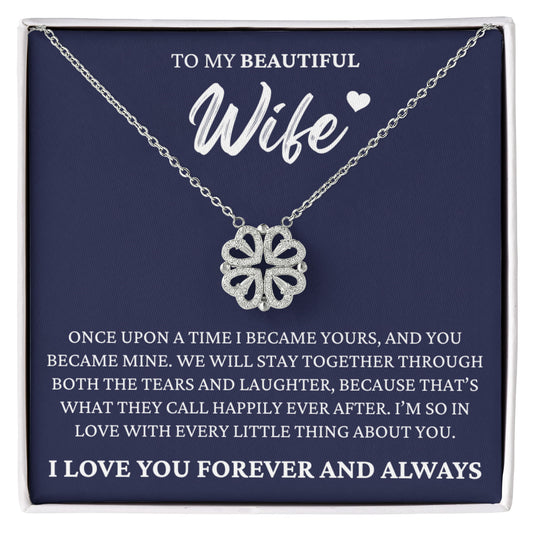 Four Heart Necklace - To My Beautiful Wife