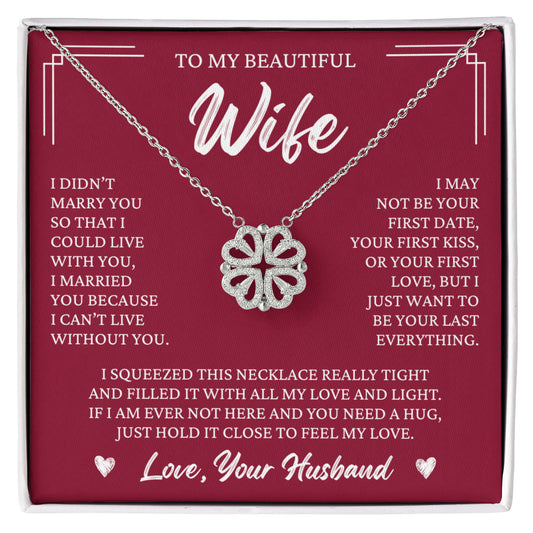 Four Heart Necklace - To My Beautiful Wife
