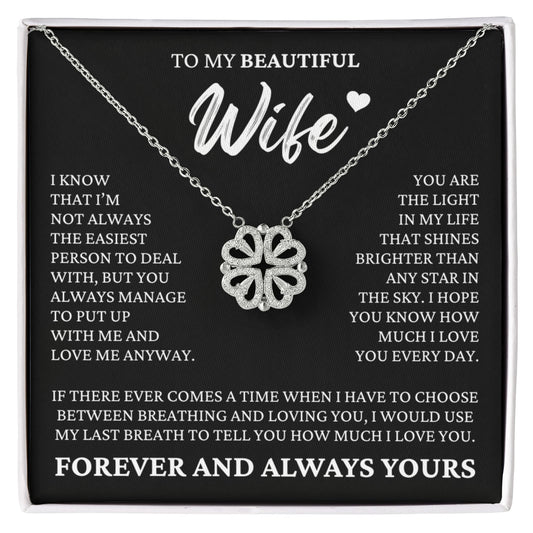 Four Heart Necklace - To My Beautiful Wife