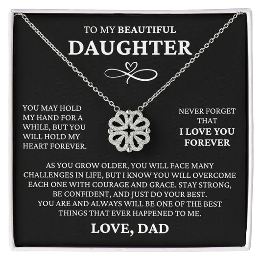 Four Necklace - To My Beautiful Daughter "Just Do Your Best"