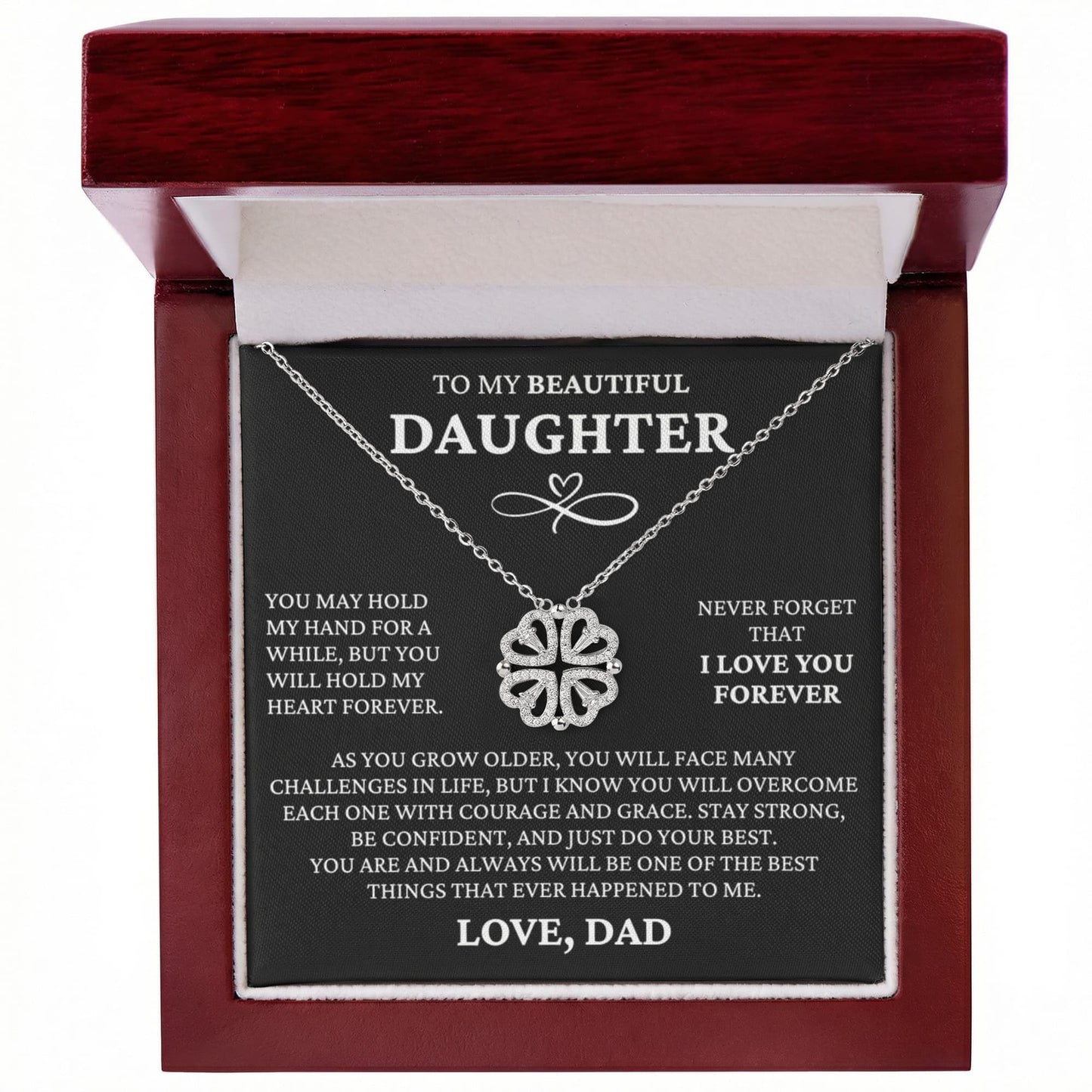 Four Necklace - To My Beautiful Daughter "Just Do Your Best"