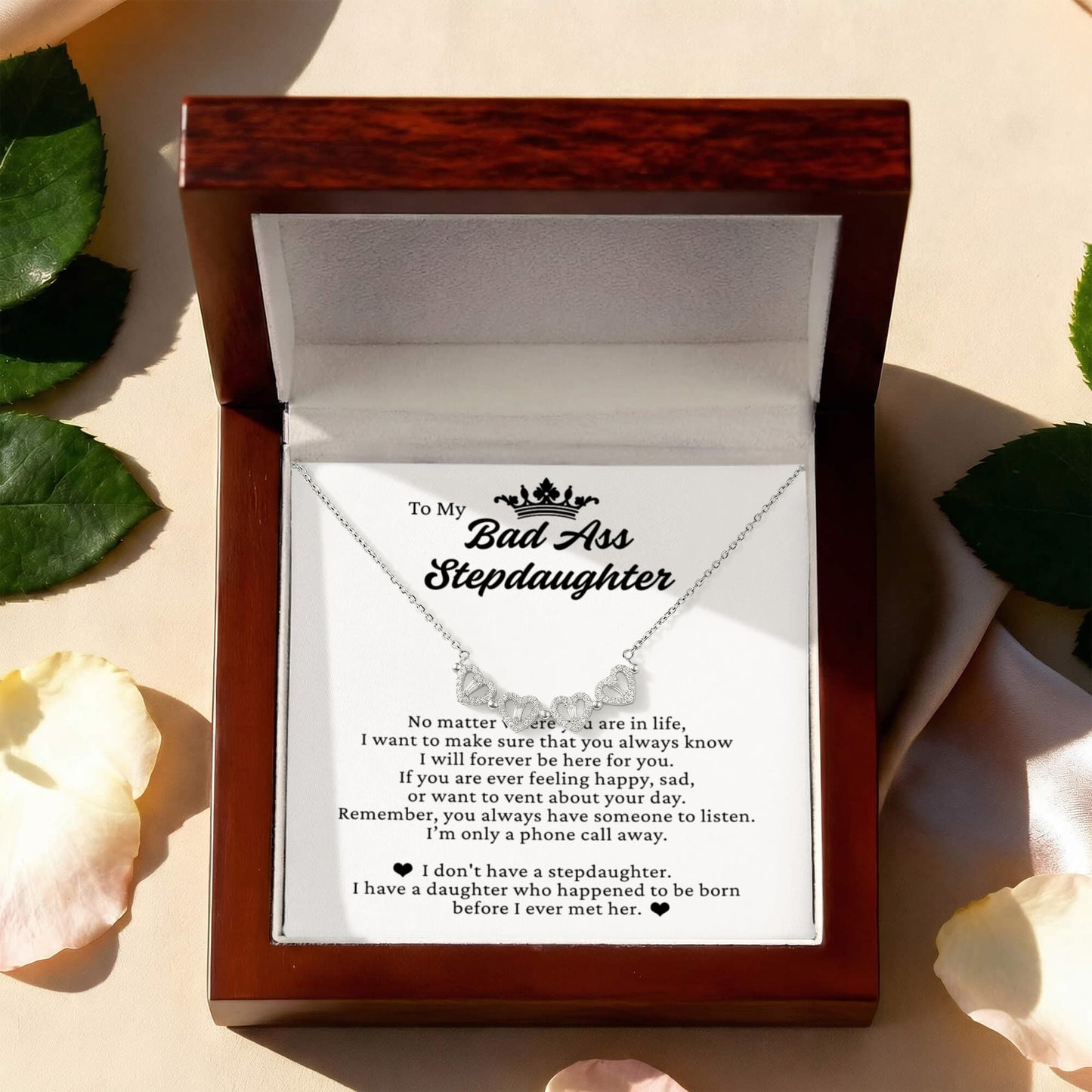 Four Heart Necklace - To My Beautiful Wife