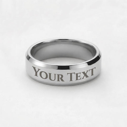 Engraved Men's Ring with Message Card - To My Son "I Believe In You"