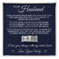 To My Husband - Engraved Men's Ring With Message Card “I Love You Always With My Whole Heart”