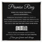 Engraved Men's Ring with Message Card - Promise Ring "I Love You Forever and Always"